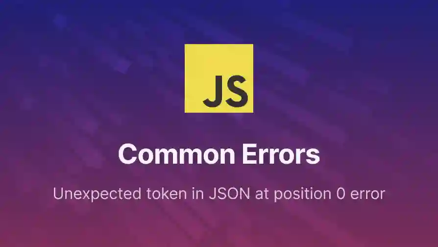 Common JSON Errors